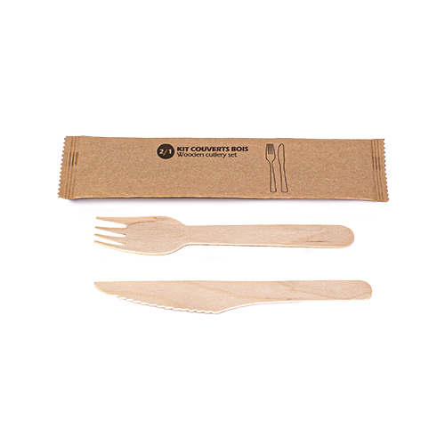 WEBAplate Besteck-Set aus Holz, bestehend
