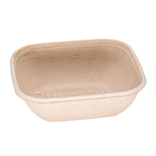 WEBAbowl Bagasse Salatschale viereckig für