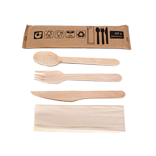 WEBAplate Besteck-Set aus Holz, bestehend