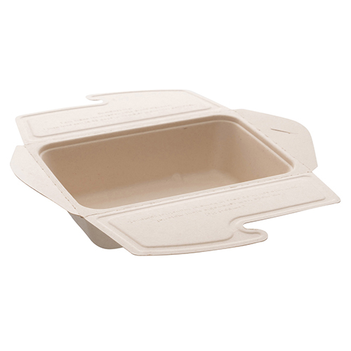 WEBAbox folding box of bagasse/cellulose WEBAbox Klappbox aus Bagasse/Zellstoff